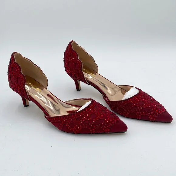 XYD | Shoes | Xyd Red Womens Pumps Elegant Pointed Toe  display picture 1